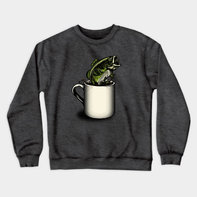 Java Bass Crewneck Sweatshirt by TomLedin